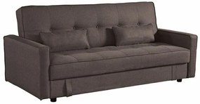 Καναπές κρεβάτι Mesa 387, Λειτουργία ύπνου, Καφέ,  Αποθηκευτικός χώρος, 200x86x89cm, Πόδια: Πλαστική ύλη