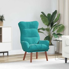 vidaXL Χαλαρωτική Πολυθρόνα Τιρκουάζ 69 x 74 x 93 εκ. Βελούδο