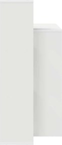 vidaXL Γραφείο με ράφι Λευκό 100 x 40 x 90 cm Επεξεργασμένο ξύλο