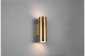 Απλίκα Σποτ Φωτιστικό Τοίχου 2xGU10 Up Down Marley Trio Lighting-212400204-Ορείχαλκος 212400204