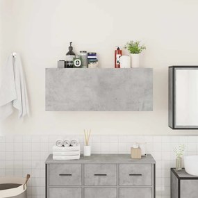 vidaXL Ντουλάπι τοίχου μπάνιου Μπετόν Γκρι 100x25x40 cm