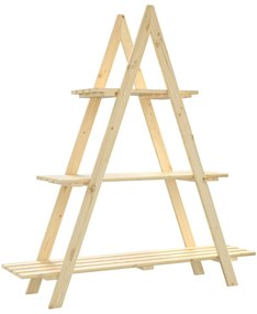 vidaXL Ραφιέρα Φυτών 101 x 23 x 110 εκ. από Μασίφ Ξύλο Πεύκου