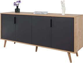 Κονσόλα Sapphire Δρυς / Ανθρακί PROCI 180x44x18