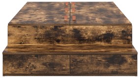 vidaXL κρεβάτι αποθήκευσης  Καπνιστή Ελάτη 90x200 εκ