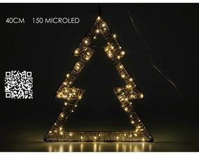 Δέντρο Φωτιζόμενο 150 Micro LED Θερμό Φως 40cm