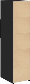 vidaXL Ντουλάπι Μαύρο 30x42,5x124 εκ. από Επεξεργασμένο Ξύλο