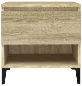 vidaXL Βοηθητικό Τραπέζι Sonoma Δρυς 50x46x50 εκ. Επεξεργασμένο Ξύλο