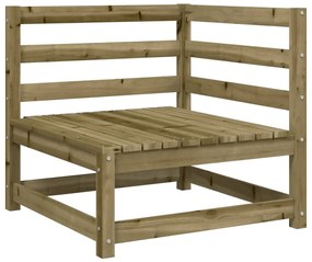 vidaXL Καναπέδες Κήπου Γωνιακοί 2 τεμ. 70x70x67 εκ. Επεξ. Ξύλο Πεύκου