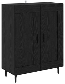 vidaXL Highboard 2 pcs Μαύρη Οξυά Επεξεργασμένο ξύλο
