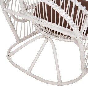 ΠΟΛΥΘΡΟΝΑ ENTROPY HM9840.02 RATTAN ΛΕΥΚΟ ΜΕ ΚΑΦΕ ΜΑΞΙΛΑΡΙ 80x97x85Υεκ.