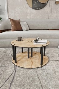 Stewehome Τραπεζάκι Σαλονιού 2 τεμαχίων (Δρυς) 70x70x38 cm