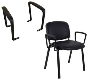 SIGMA Μπράτσα Ζευγάρι Μαύρα -  Για καρέκλα SIGMA