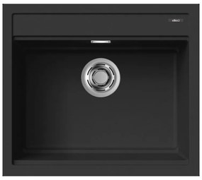 Νεροχύτης κουζίνας BEST 105 Black 86 ELLECI 57x51cm