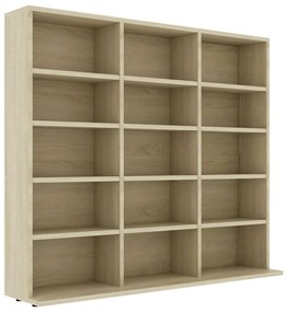 vidaXL Έπιπλο για CD Χρώμα Sonoma Δρυς 100x23x89,5 εκ. από Επεξ. Ξύλο