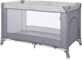 BABY COT TORINO 1 LAYER GREY STRIPED ELEMENTS