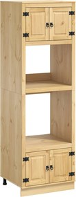vidaXL Ντουλαπιού (Cabinet) SKI Μέλι Καφέ 66 x 58 x 207 εκ