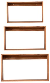 ΡΑΦΙΕΡΑ CHENGIS HM9830 3ΤΜΧ ΞΥΛΟ TEAK ΣΕ ΦΥΣΙΚΟ ΧΡΩΜΑ 60x20x38Υεκ