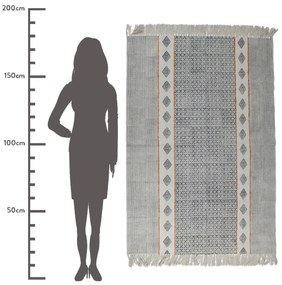 Χαλί ArteLibre Μαύρο Βαμβακερό 120x180cm