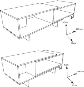 Τραπεζάκι σαλονιού Aventura