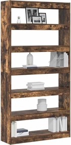 vidaXL Βιβλιοθήκη 6 επιπέδων 100 x 30 x 198 εκ. Επεξεργασμένο Ξύλο