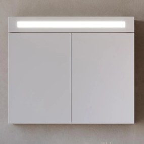 Καθρέπτης μπάνιου INTENSE 80 Led Beige Soft - Ανθρακί Ματ 80x14X68 εκ. 80x14x68 εκ.