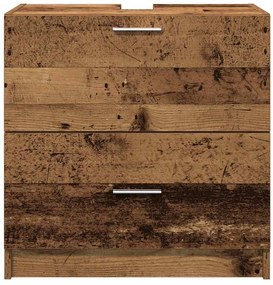 vidaXL Ντουλάπι Νεροχύτη Παλιό Ξύλο 59 x 37 x 59 cm Επεξεργασμένο ξύλο