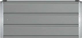 vidaXL Γλάστρα Ανοιχτό γκρι 100 x 40 x 45 cm Ατσάλι