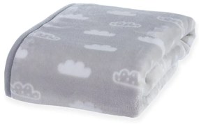 Κουβέρτα Βρεφική Clouds Grey Nef-Nef Κούνιας 100x140cm Πολυέστερ