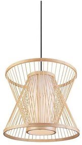 Κρεμαστό Φωτιστικό Οροφής ARTE ILLUMINA E27 Φ34.5 Bamboo 144-31006 Eurolamp 144-31006 Μπεζ