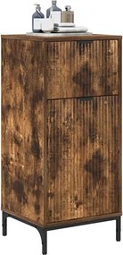 vidaXL Ντουλάπι Μπάνιου Καπνιστό Δρύς 39,5 x 36 x 88 εκ