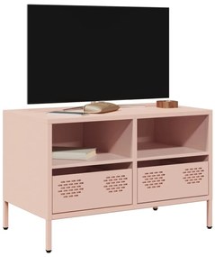 vidaXL Έπιπλο Τηλεόρασης Ροζ 68 x 39 x 43,5 εκ. Χάλυβας Ψυχρής Έλασης