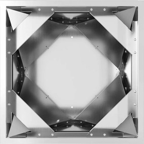 vidaXL Γλάστρα 2 pcs Ασημί 50 x 50 x 75 cm Επικαλυμμένος Χάλυβας