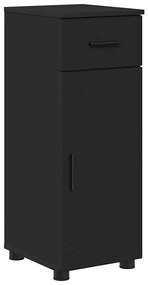 vidaXL Σετ Επίπλων Μπάνιου με συρτάρι 5 pcs Μαύρο 61 x 35 x 64 εκ.