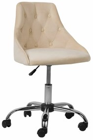 Καρέκλα γραφείου Berwyn 883, Beige, 75x60x60cm, 8 kg, Χωρίς μπράτσα, Με ρόδες, Μηχανισμός καρέκλας: Economic | Epipla1.gr
