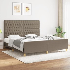 ΠΛΑΙΣΙΟ ΚΡΕΒΑΤΙΟΥ ΜΕ ΚΕΦΑΛΑΡΙ TAUPE 180X200 ΕΚ. ΥΦΑΣΜΑΤΙΝΟ 3125320