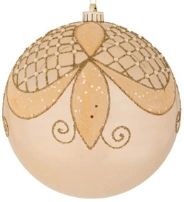 Χριστουγεννιάτικο Στολίδι Περλέ 90956 15cm Champagne