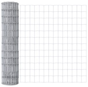 vidaXL Euro Fence με 7 Πόστα 1.4x10 μ Γαλβανισμένος Χάλυβας