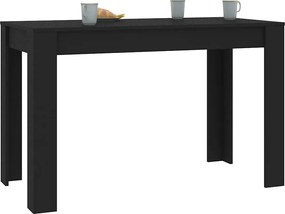 vidaXL Τραπεζαρία Μαύρη 120 x 60 x 76 εκ. από Επεξ. Ξύλο