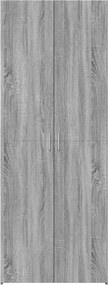 vidaXL Ντουλάπι Γκρι Sonoma 70x42,5x185 εκ. από Επεξεργασμένο Ξύλο