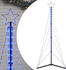 vidaXL Χριστουγεννιάτικο δέντρο LED 363 LED μπλε 182 εκ.