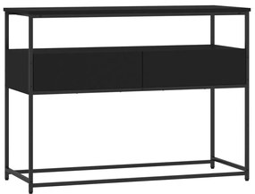 vidaXL Τραπέζι Κονσόλα Μαύρο 100x40x75 εκ. Επεξεργασμένο Ξύλο