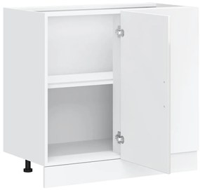 vidaXL Ντουλάπι βάσης νεροχύτη "Lucca" High Gloss White