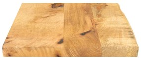 vidaXL Επιφάνεια Τραπεζιού 50x40x2,5 εκ. Live Edge Μασίφ Ξύλο Μάνγκο