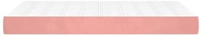vidaXL Στρώμα με Pocket Springs Ροζ 120x200x20 εκ. Βελούδινο