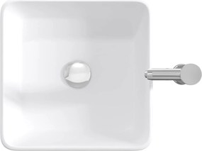 vidaXL Λεκάνη μπάνιου Χρωμέ 49 x 37 x 14 cm Μέταλλο