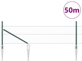 vidaXL Πράσινος Εξαγωνικός Φράκτης  0.4x50 μ από Ατσάλι