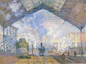 Αναπαραγωγή The Gare St. Lazare (1877), Claude Monet