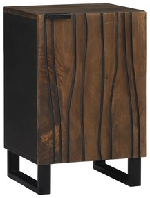 vidaXL Ντουλάπι Μπάνιου 38x33.5x58 cm από Σταθερό Ξύλο Μάνγκο