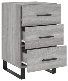 vidaXL Κομοδίνο Γκρι Sonoma 40 x 40 x 66 εκ. από Επεξεργασμένο Ξύλο