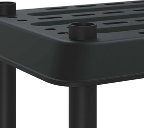 vidaXL Μονάδα Ραφιού 3 επίπεδα 100 x 40 x 96 εκ. PP Ανθρακί